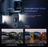 4K 8MP Solar Camera Dual Lens 10X/4X Zoom 4G /WIFI Ai Security Outdoor Camera Humanoid Tracking Color Night Vision PTZ Cam