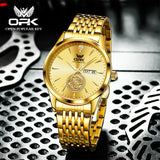 Original Quartz Men Watch Waterproof Luminous Dual Calendar Stainless Steel Wristwatch Luxury Watches