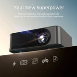 MINI Projector Portable A30 Upgrade 3D LED Home Theater Cinema Gamer Beamer 1080P 4K Video Via HD Port Laser Smart TV