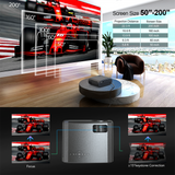 V50 Portable 5G WIFI Projector Mini Smart Real 1080P Full HD Movie Proyector 200'' Large Screen LED Bluetooth Projectors