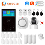 Smart Home Alarm System Wireless Home Alarm Support Alexa &amp; Google Home With Temperature Humidity Display Security Alarms