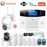 Smart Home GSM Security Alarms For Home WIFI Wireless Home Alarm For Garage Residential House Security Alarms Support Alexa