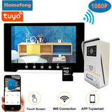 Homefong 1080P Tuya Smart IP Wireless Video Door Phone Wifi Video Intercom with Camera On the House Security Protection Motion