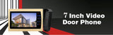 Homefong Home Intercom System Video Door Phone 7 Inch  Doorbell Camera with Unlock IR Cut Leds Day Night Waterproof