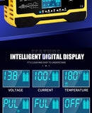 12V / 24V Car Battery Charger Full Automatic Intelligent Fast Charging Pulse Repair Charger for AGM GEL WET Lead Acid