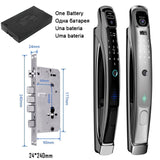 Wifi Tuya APP Face Recognition Smart Door Lock With Camera Video Call Voice Intercom Digital Door Lock Automatic Door Lock