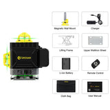 GROSAM  360 Laser level 16 Lines 4D Self-leveling Nivel Laser Cross Horizontal Vertical Green Beam For Construction Tools