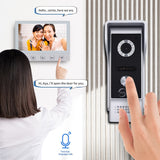 Anjielosmart Videophone Home Video Intercom Apartment Doorbell Camera Electronic Doorman Residential Interphone Private House