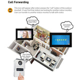 1080P Intercom in Private House Tuya Remote Unlock Intercoms for Home Video Entry Phone Door System Security Protection Doorbell