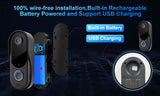 Smart Home Security doorbell camera WiFi Video Intercom Door bell Camera Outdoor Wireless WiFi Doorbell 2-Way Audio Night Vision