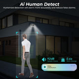4K 8MP Dual lens Wifi IP Camera Outdoor 180° Ultra Wide View Angle Panoramic Human Detect CCTV Camera Video Surveillance