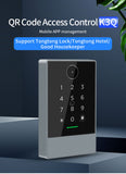 TTLOCK QR Code Access Control Reader 13.56Mhz Rfid IP67 Waterproof Keypad QRcode Scanner K3Q +G2 Hub Work with Alexa Google Home