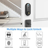 Hornbill Biometric Fingerprint Smart Door Lock Deadbolt Keyless Entry Front Door Locks Electronic Unlock For Home Office Safe