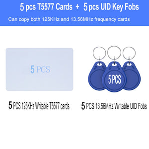 YiToo 2023 New Version RFID Reader Writer, Key Card Programmer Decoder Duplicator NFC Copier, Free Software mobile APP Decoding