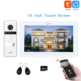 Wifi 1080P 10 Inch Video Phones Intercom System for Home Tuya Smart Residential Intercom Doorbell with 1/2/3 Call Buttons Bell