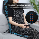 Vibrating Heating Back Waist Massager for Car Chair Office Lumbar Neck Pain Relief Vibration Cushion Shoulder Back Massage Mat