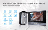 7 Inch Wireless Video Intercom in Private House Punch-Free Interphone Doorbell Video Entry Phone Intercoms for the Apartment