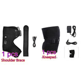 Electric Heating Massager Therapy Shoulder Pad Brace Pain Relief Support Brace Therapy Joint Injury Recovery Rehabilitation