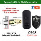 Digital Deadbolt Lock Tuya Bluetooth Smart Keyless APP Password Unlock Support Remote Temporary Code Easy Replacement