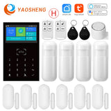 Smart Home Alarm System Wireless Home Alarm Support Alexa &amp; Google Home With Temperature Humidity Display Security Alarms
