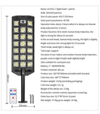 15000LM Solar Street Light Motion Sensor LED Solar Flood Lights Dusk to Dawn Outdoor IP66 Waterproof LED Security Lamp For Yard