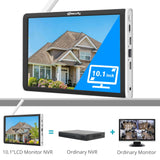 3MP WiFi Home Security Kit 10.1&quot;Monitor NVR Kit Wireless PTZ Security Camera System 2Way Audio CCTV Surveillance Cameras Set HDD