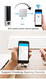Zine-Alloy IP66 Waterproof Smart TTLock App  Bluetooth Fingerprint or Bell Access Control Keypad Opener Reader Door Lock System