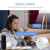 CORUI Tuya WiFi Smart Plug 10A US Socket Plug Adapter Smart Life App Remote Control Works With Alexa Google Home Assistant