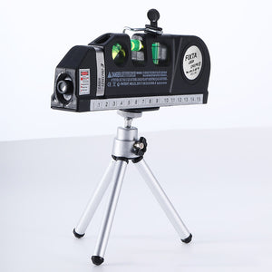 Laser Level Multifunction 4 In 1 Household Level Ruler Measuring Laser Ruler with Rotate Tripod Ertical Horizontal Level Tools