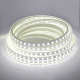 220V LED Strip Lights 5050 Waterproof High Brightness Flexible Lamp Tape Kitchen Outdoor Garden Room Decor LED Strip With Switch