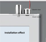 DC 12V Mini Electric Bolt Lock Fail Safe Stainless Steel Solenoid Electric Door Lock 5 Wires Feedback Lock Easy to Install
