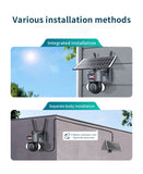 4G SIM Solar Camera Outdoor Solar Panel 5MP HD WIFI Wireless Security CCTV 21000mAh Battery with Anti-theft Siren Alarm