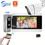 7&quot; Video Intercoms For Home WIFI Wireless Video Door Bell Tuya Smart Outdoor Wired Doorbell Camera Intercoms For The Apartment