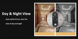 Smart Tuya 1080P WiFi Door Bell Eye Peephole Camera 5000mAh Audio 4.3' PIR FHD Infrared Alexa Google Announcement Digital Viewer