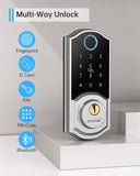 Electronic Smart Lock With Biometric Fingerprint /APP Remotely /IC Card /Password Keypad Unlock Door Latch Deadbolt Locks