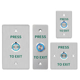 Waterproof Door Push Exit Button Gate Release Switch Opener COM NC NO LED Backlight For Door Access Control System Entry Outdoor
