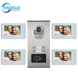 Video Intercoms Multi Apartment Door Entry Residential Intercom Rfid Doorbell Camera Electronic Doormanm 2/3/4/6/8 Units 7inch