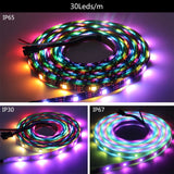 WS2811 WS2812B WS2813 WS2815 5050 RGB Smart LED Strip Individually Addressable IC 30/60/144Pixels/Leds/m Tape Light IP30/65/67