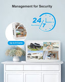 4K Onvif PoE NVR With 11.6&quot;inch Display 4CH 8CH Video Recorder for Home Security CCTV System H.265 Face/Vehicle Detect NVR XMEye