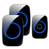 eMastiff 433mhz Wireless Doorbell Waterproof Smart Home Door Bell Chime Kit LED Flash Security Alarm Welcome House Melodies