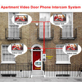 AnjielaSmart  Apartment intercom 9&#39;&#39; Monitor Video Intercom with 2 / 3 / 4 / 6 / 8 Units Video Door Phone RFID Camera Video bell