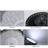 200W High Bay Light UFO 10000LM 13000LM 220V 16000LM IP65 Waterproof Warehouse Garage Light Super Bright Commercial  Lighting