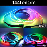 WS2811 WS2812B WS2813 WS2815 5050 RGB Smart LED Strip Individually Addressable IC 30/60/144Pixels/Leds/m Tape Light IP30/65/67