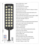 Motion Sensor Outdoor Solar Lamp Waterproof Wall LED Lamp with 3 Lighting Mode Solar Powered Lights for Garden Patio