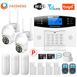 Smart Home GSM Security Alarms For Home WIFI Wireless Home Alarm For Garage Residential House Security Alarms Support Alexa