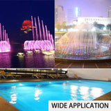 27W IP68 Waterproof Swimming Pool Lighting DC12v LED RGB Underwater Lamp With Remote Controller for Garden Decor Outdoor Light