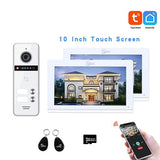 Wifi 1080P 10 Inch Video Phones Intercom System for Home Tuya Smart Residential Intercom Doorbell with 1/2/3 Call Buttons Bell