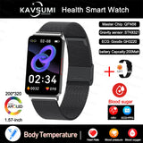 2023New Non-invasive Blood Glucose ECG Smart Watch Heart Rate 24-hour Automatic Health Monitoring Fitness Bracelet For Men Women