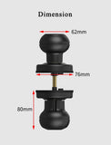 Round Knob Tuya Bluetooth Smart Lock Easy Install Cylindrical Electronic Digital Biometric Fingerprint Lock for Smart Home