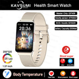2023New Non-invasive Blood Glucose ECG Smart Watch Heart Rate 24-hour Automatic Health Monitoring Fitness Bracelet For Men Women
